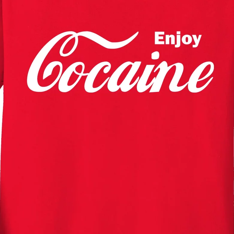 Enjoy Cocaine Kids Long Sleeve Shirt