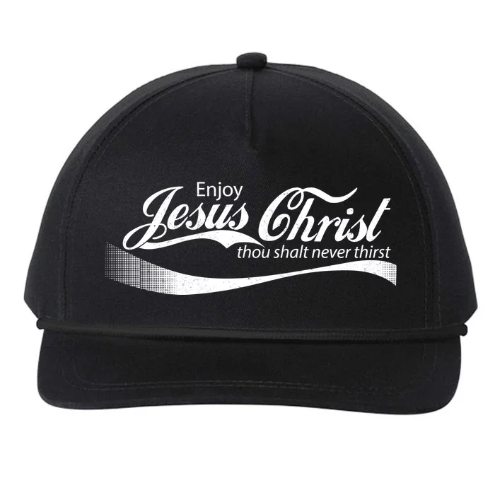 Enjoy Jesus Christ Thou Shalt Never Thirst Snapback Five-Panel Rope Hat