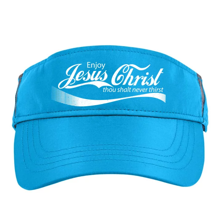 Enjoy Jesus Christ Thou Shalt Never Thirst Adult Drive Performance Visor