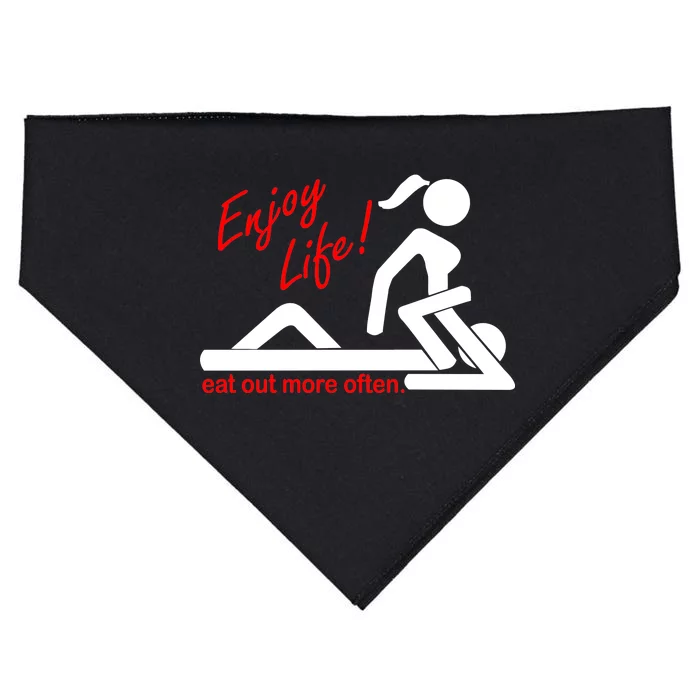 Enjoy Life Eat Out More Often USA-Made Doggie Bandana