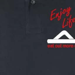 Enjoy Life Eat Out More Often Softstyle Adult Sport Polo