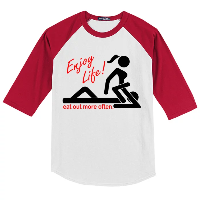 Enjoy Life Eat Out More Often Kids Colorblock Raglan Jersey