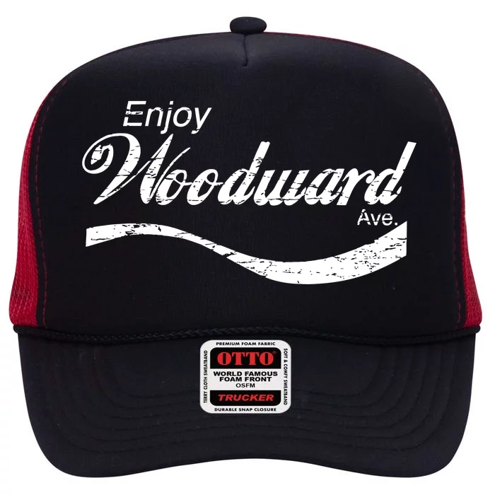 Enjoy Woodward Ave High Crown Mesh Trucker Hat