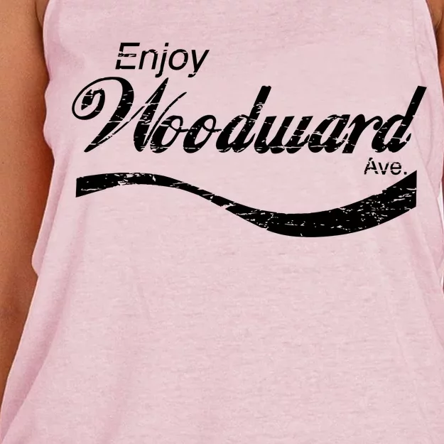 Enjoy Woodward Ave Women's Knotted Racerback Tank