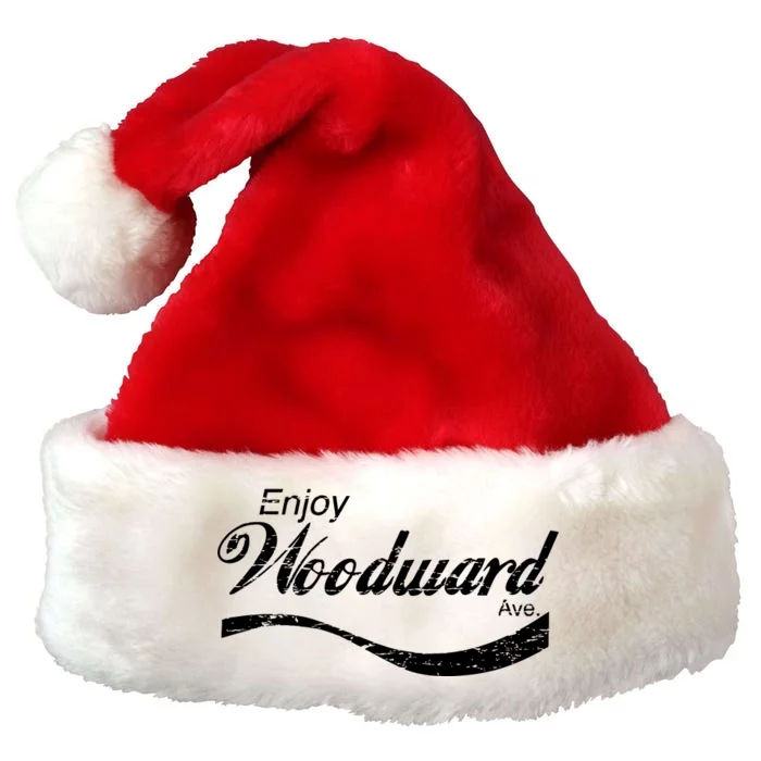 Enjoy Woodward Ave Premium Christmas Santa Hat