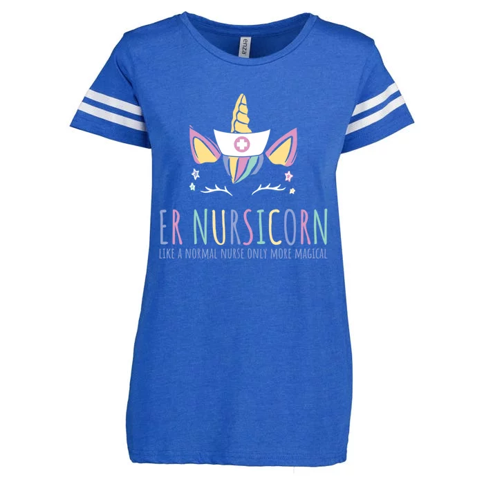 Er Nursicorn Like A Normal Nurse Only Way Cooler Gift Enza Ladies Jersey Football T-Shirt