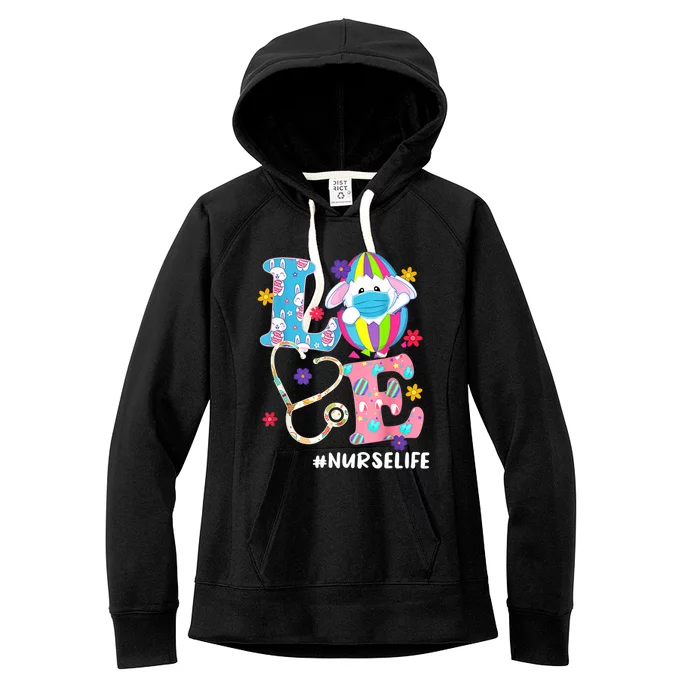 Easter Nurse Love Being A Nurse Easter Love Nurse Great Gift Women's Fleece Hoodie