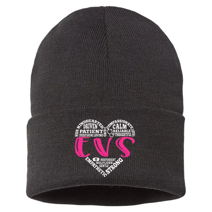 EVS Nurse Love Nursing Students CNA RN Life Nurse Week Gifts Sustainable Knit Beanie