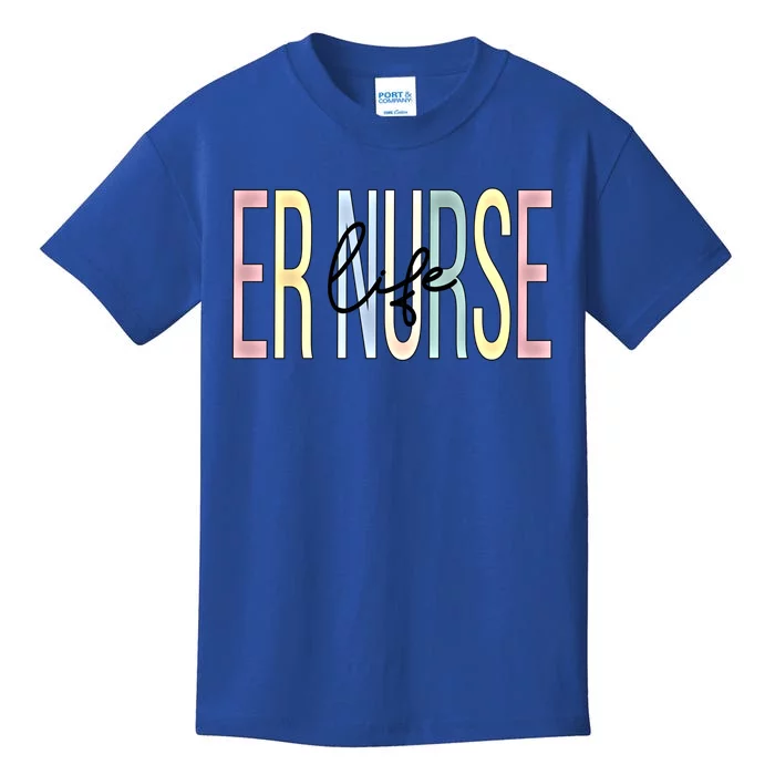 Er Nurse Life Er Nursing Emergency Nurse Great Gift Kids T-Shirt