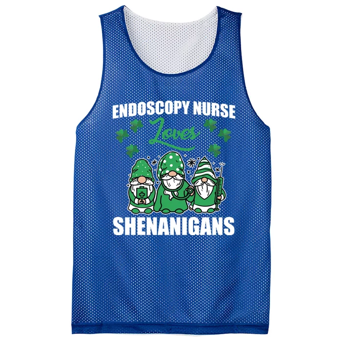 Endoscopy Nurse Loves Shenanigans Irish St Paricks Day Meaningful Gift Mesh Reversible Basketball Jersey Tank