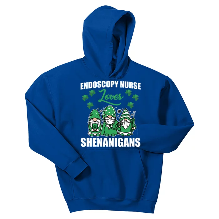 Endoscopy Nurse Loves Shenanigans Irish St Paricks Day Meaningful Gift Kids Hoodie