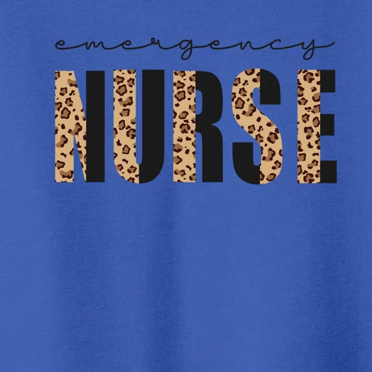 Emergency Nurse Leopard Print Rn Er Nurse Squad Gift Toddler T-Shirt