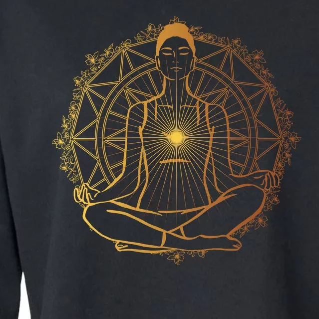 Enlightened Spiritual Cropped Pullover Crew