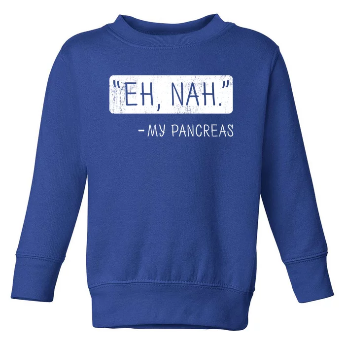 Eh Nah My Pancreas Diabetes Awareness Month Gift Toddler Sweatshirt