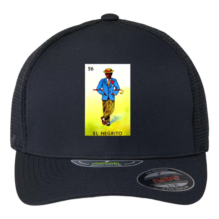 El Negrito Mexican Lottery Cards Lotto Mexicana Bingo Loto Flexfit Unipanel Trucker Cap