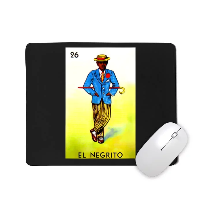 El Negrito Mexican Lottery Cards Lotto Mexicana Bingo Loto Mousepad