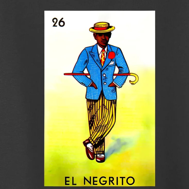 El Negrito Mexican Lottery Cards Lotto Mexicana Bingo Loto Toddler T-Shirt