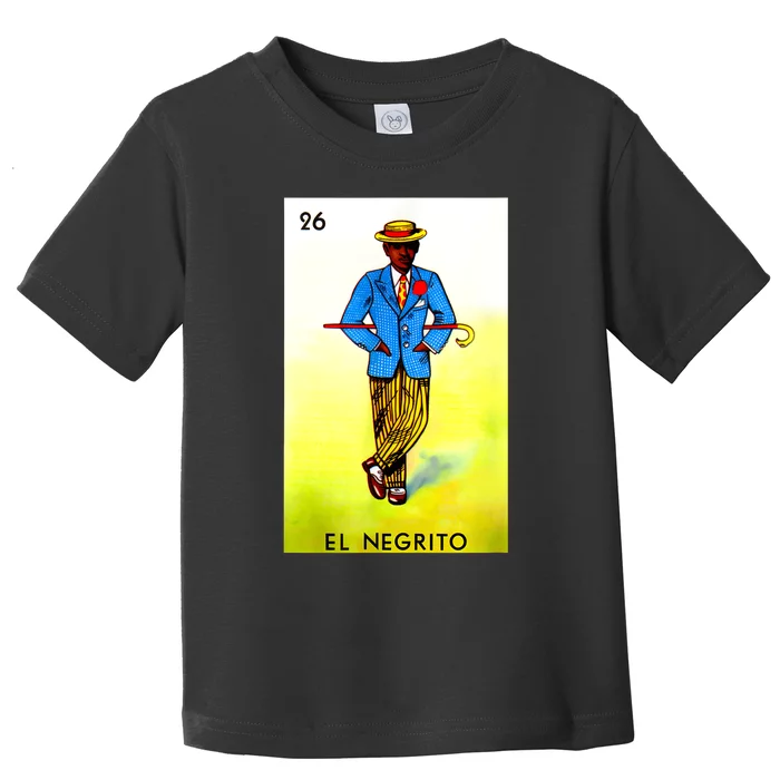 El Negrito Mexican Lottery Cards Lotto Mexicana Bingo Loto Toddler T-Shirt