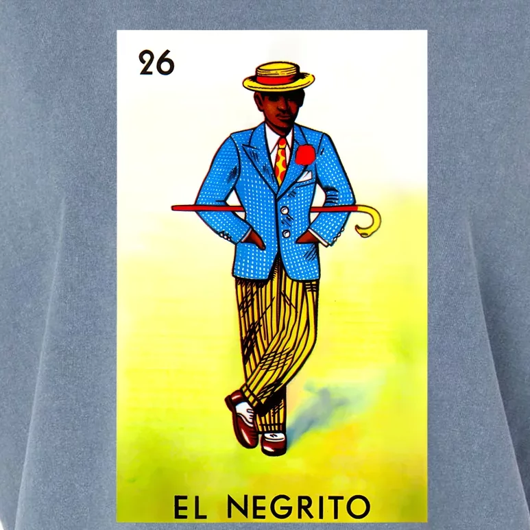 El Negrito Mexican Lottery Cards Lotto Mexicana Bingo Loto Garment-Dyed Women's Muscle Tee