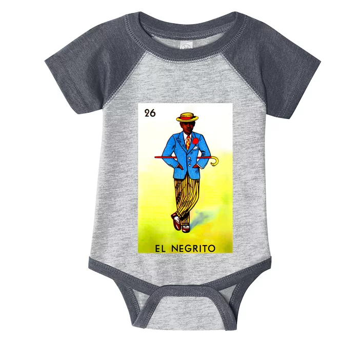 El Negrito Mexican Lottery Cards Lotto Mexicana Bingo Loto Infant Baby Jersey Bodysuit