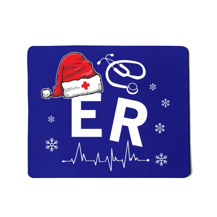 Er Nurse Nursing Santa Hat Christmas Xmas Pajamas Great Gift Mousepad