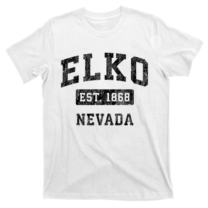 Elko Nevada Nv Vintage Established Sports Design T-Shirt