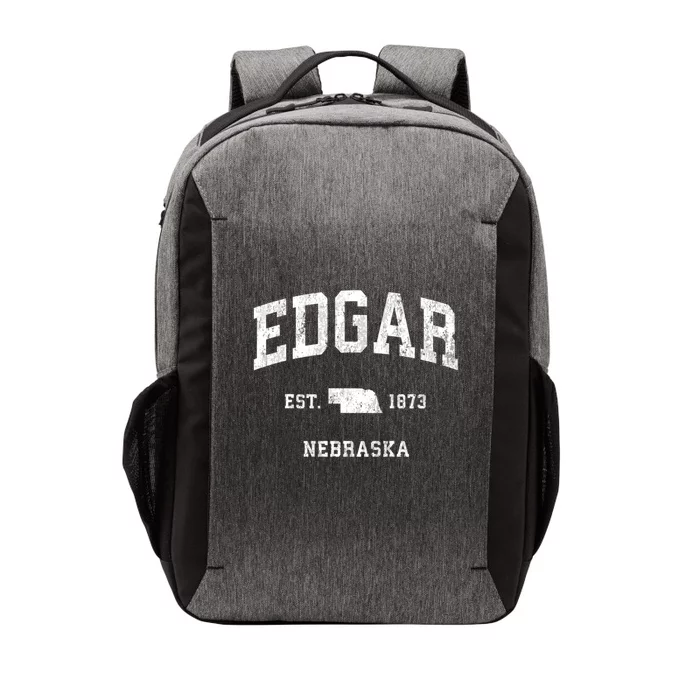 Edgar Nebraska Ne Vintage Athletic Vector Backpack