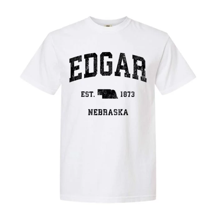 Edgar Nebraska Ne Vintage Athletic Garment-Dyed Heavyweight T-Shirt