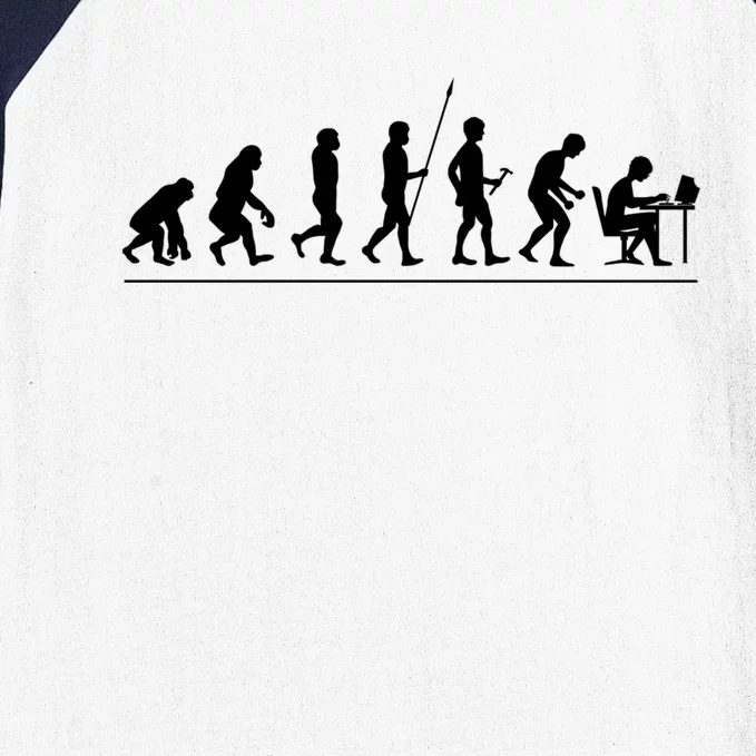 Evolution Nerd Nerdy Geek Computer Science Physics Gift Baseball Sleeve Shirt