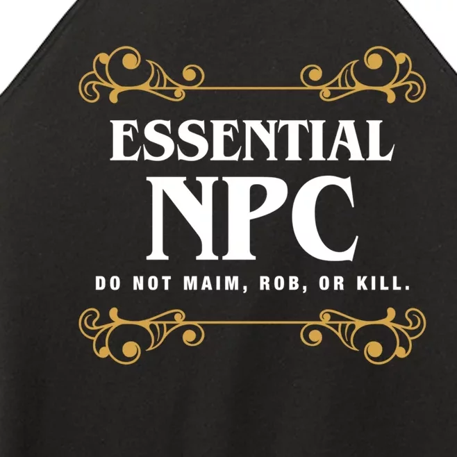 Essential Npc Non Playable Character Gaming Women’s Perfect Tri Rocker Tank