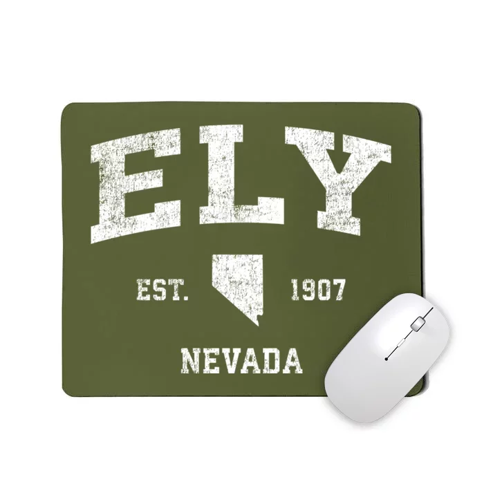 Ely Nevada Nv Vintage Athletic Sports Mousepad