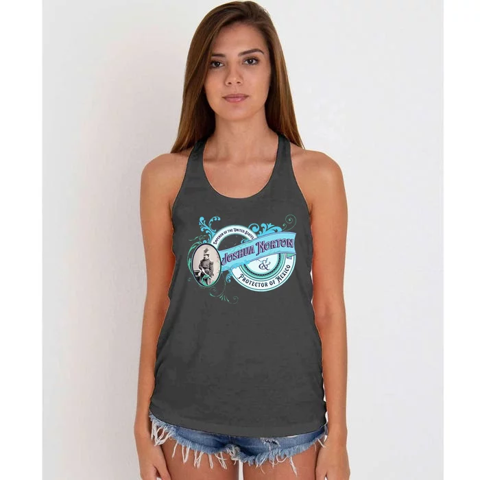 Emperor Norton Or Joshua Norton Emperor Of The United States Women's Knotted Racerback Tank