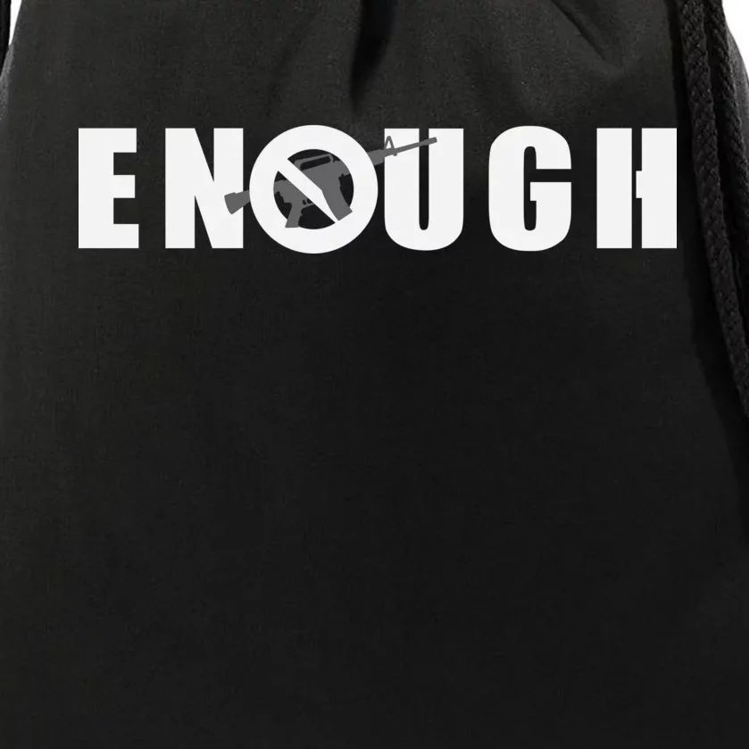 Enough Band Guns Drawstring Bag