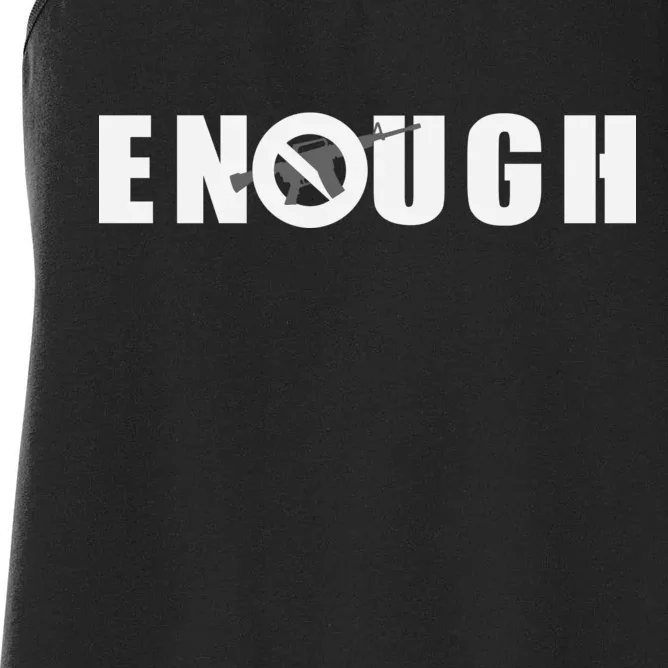 Enough Band Guns Women's Racerback Tank