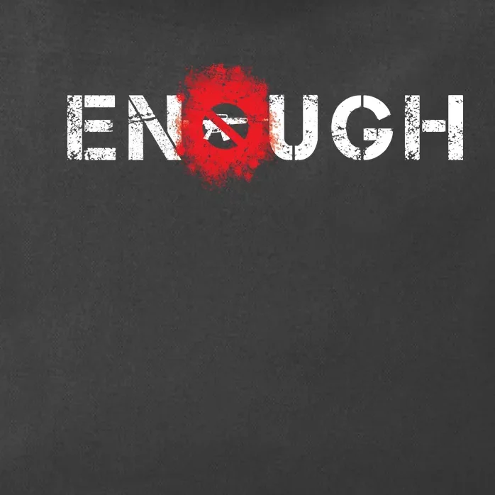 Enough End Gun Violence Splatter Protest Zip Tote Bag