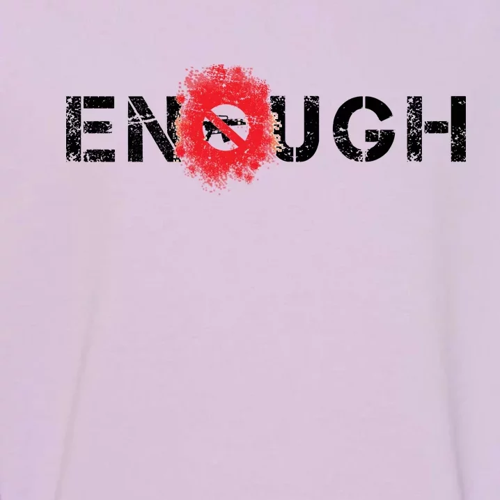 Enough End Gun Violence Splatter Protest Garment-Dyed Sweatshirt