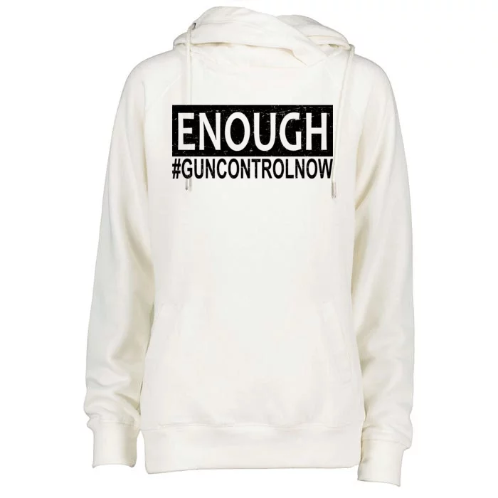 Enough Gun Control Womens Funnel Neck Pullover Hood