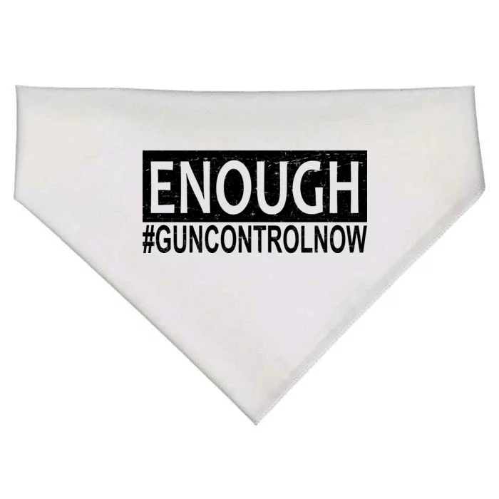 Enough Gun Control USA-Made Doggie Bandana