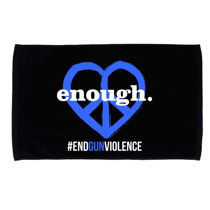 Enough Heart Peace Sign #ENDGUNVIOLENCE Microfiber Hand Towel