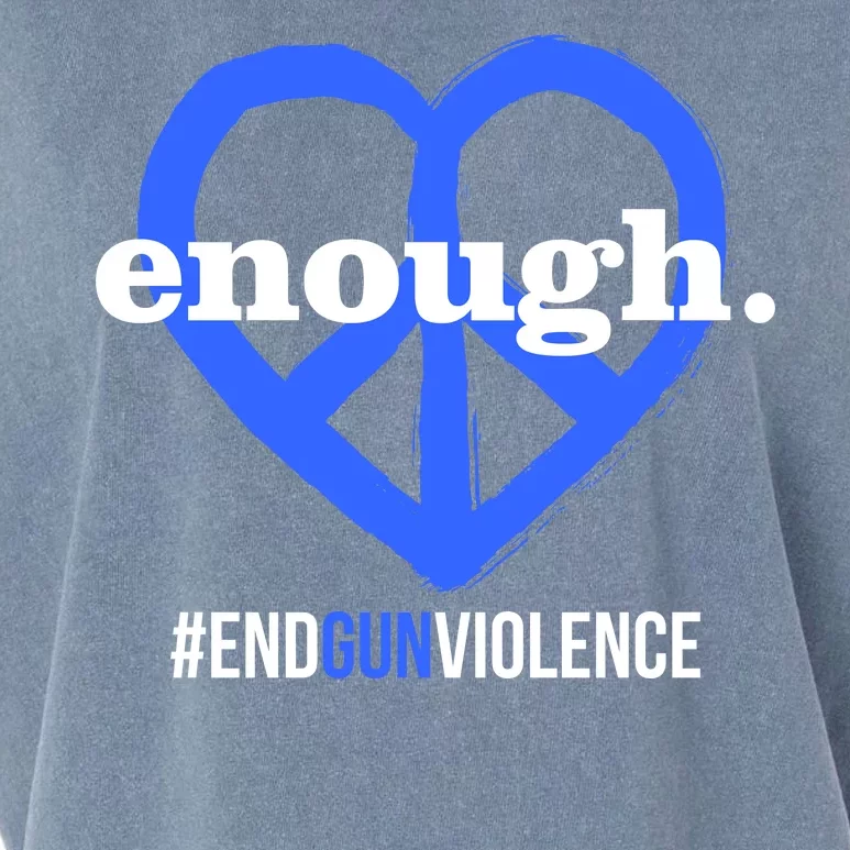 Enough Heart Peace Sign #ENDGUNVIOLENCE Garment-Dyed Women's Muscle Tee