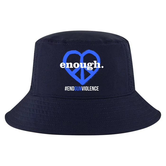 Enough Heart Peace Sign #ENDGUNVIOLENCE Cool Comfort Performance Bucket Hat