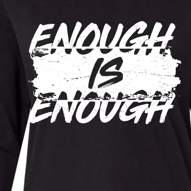 Enough Is Enough Black Lives Matter Protest Womens Cotton Relaxed Long Sleeve T-Shirt