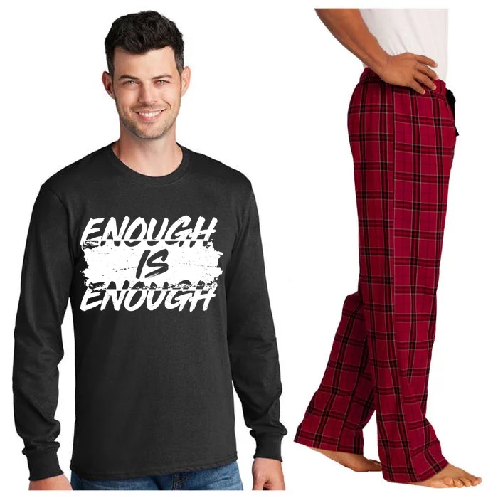 Enough Is Enough Black Lives Matter Protest Long Sleeve Pajama Set