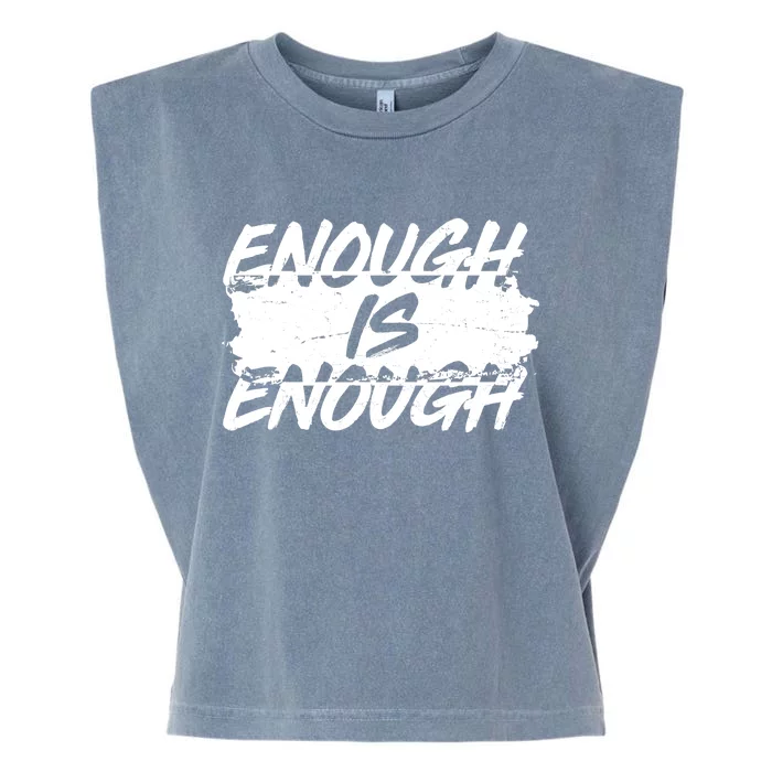 Enough Is Enough Black Lives Matter Protest Garment-Dyed Women's Muscle Tee