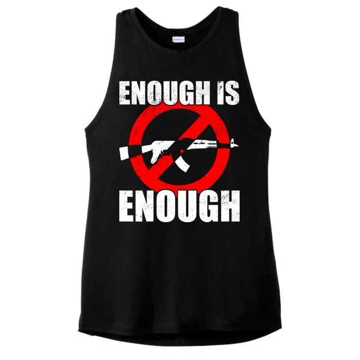 Enough Is Enough Gun Control Anti-Gun Ladies Tri-Blend Wicking Tank