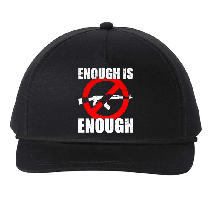 Enough Is Enough Gun Control Anti-Gun Snapback Five-Panel Rope Hat