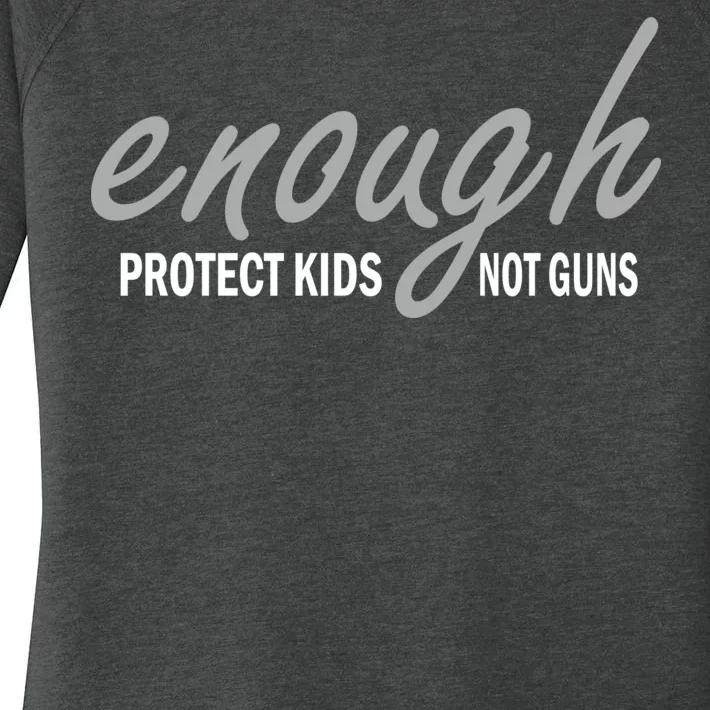 Enough Protect Kids Not Guns Women's Perfect Tri Tunic Long Sleeve Shirt