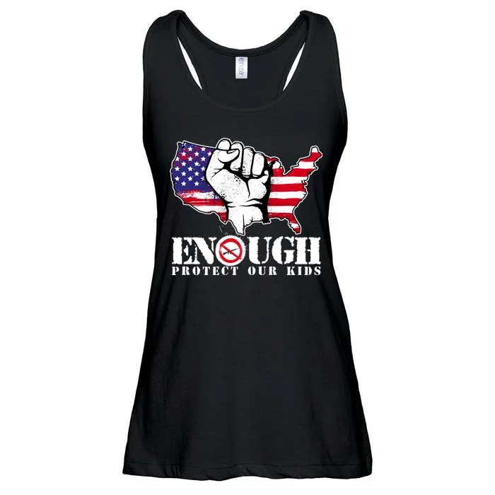 ENOUGH Protect Our Kids Stop Gun Violence Ladies Essential Flowy Tank