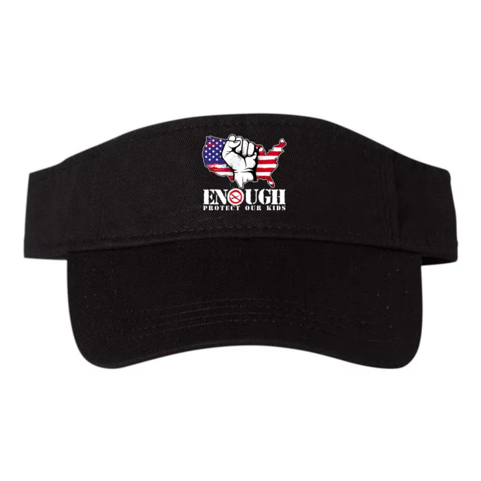 ENOUGH Protect Our Kids Stop Gun Violence Valucap Bio-Washed Visor