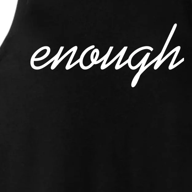 Enough Script March For Our Lives Ladies Tri-Blend Wicking Tank